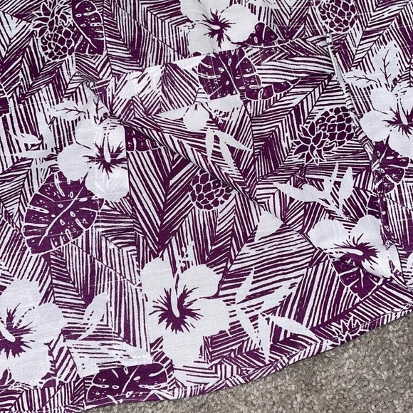 Men’s Van Heusen Air Classic Fit Button Down Cotton Collared Floral Dress Shirt - Picture 4 of 11